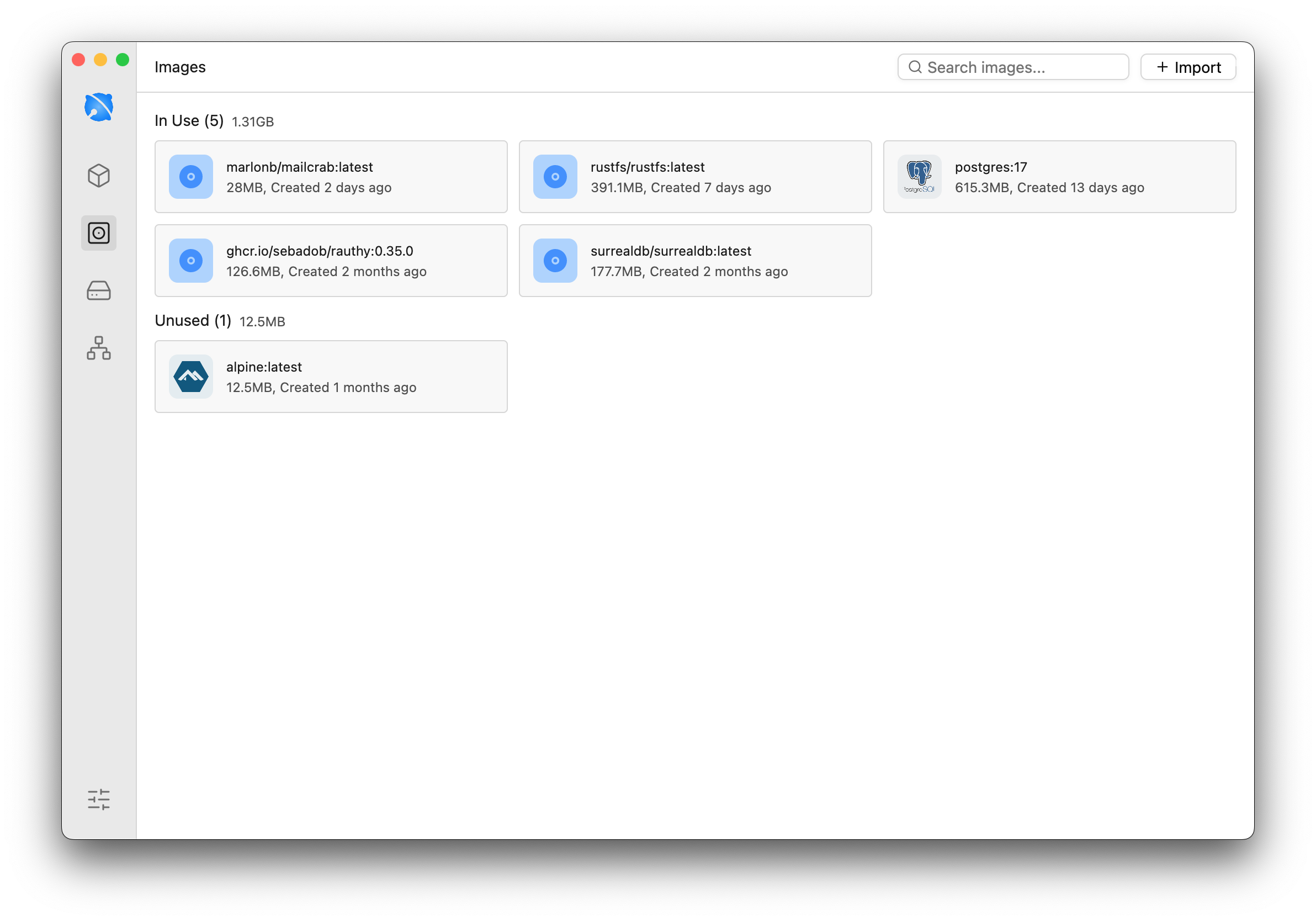 Image registry management in Echo